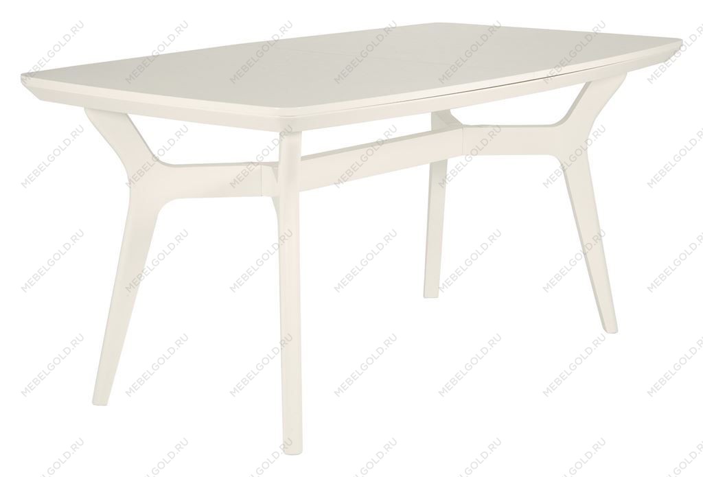 Стол Фиджи 1600(2100)х900, цвет слоновая кость | изображение 1