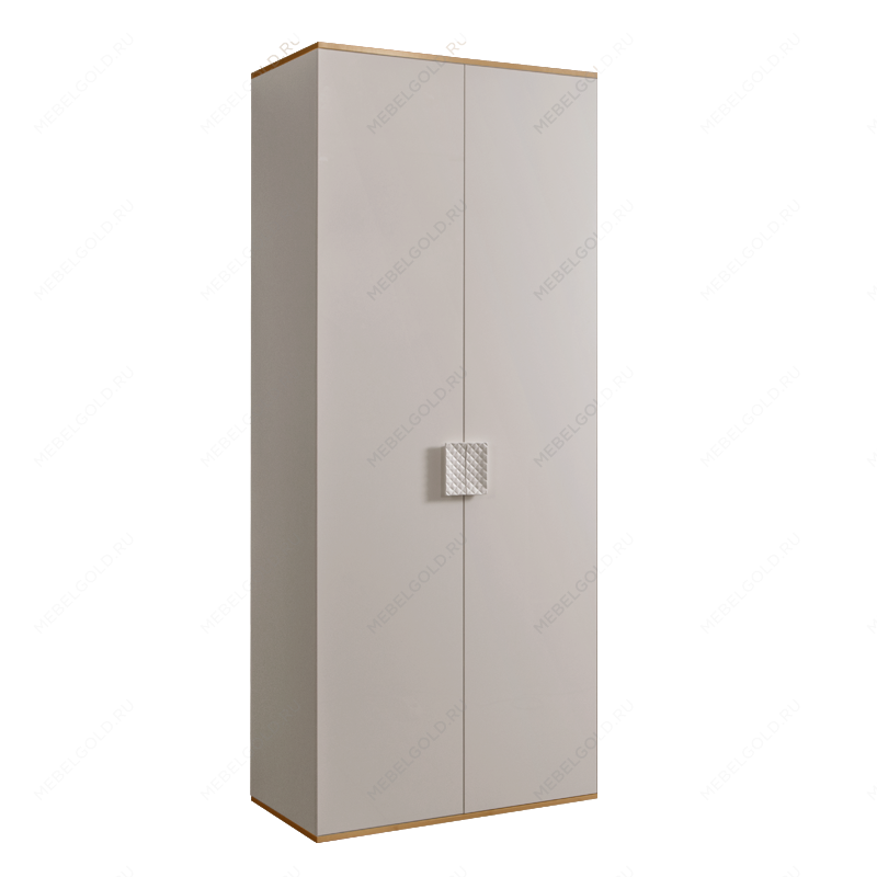 Шкаф 2-х дв. для платья Диора слоновая кость/золото ДШ2/2