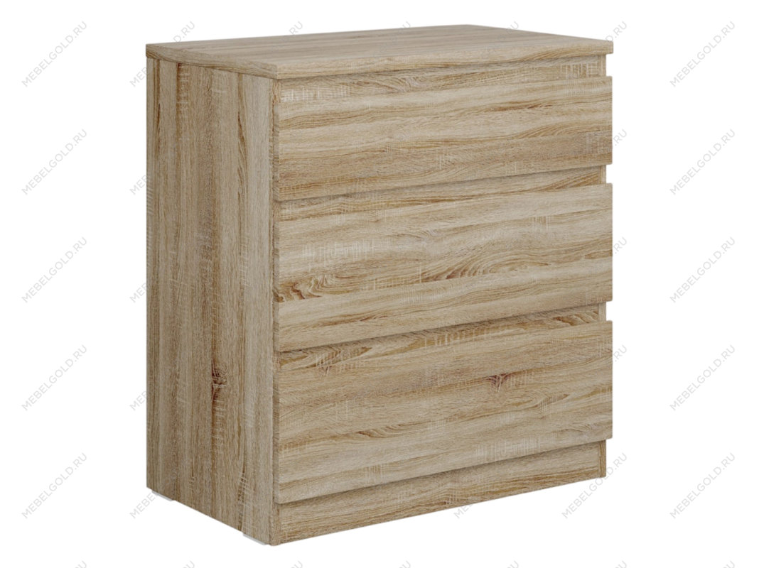 КАСТОР (KULLEN) комод ИКЕА / IKEA 3 ящика сонома