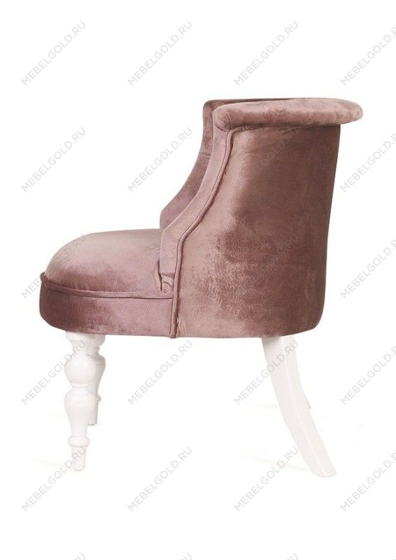 Кресло Бархат (эмаль белая/24 - розовый) | изображение 2