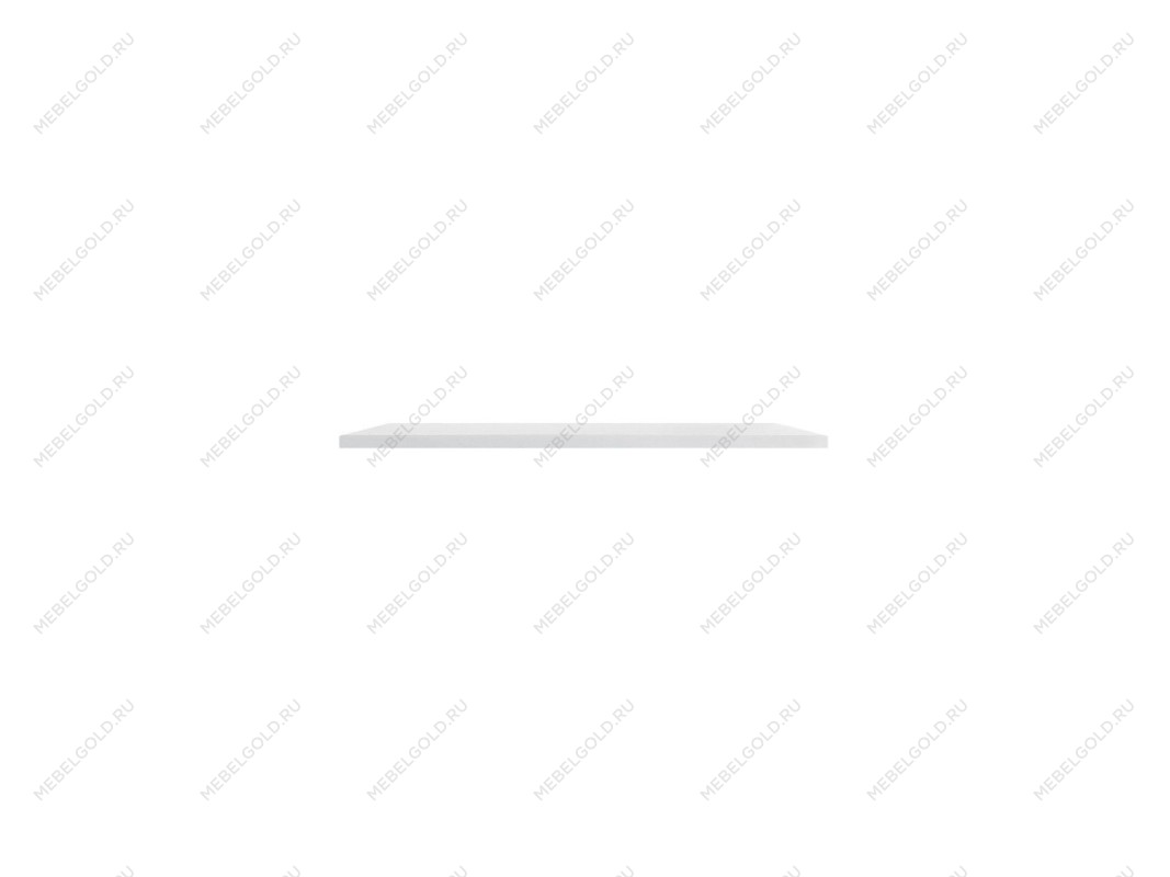 Полка навесная настенная Manhattan за 1 пог.м, без крепежа (Белый)