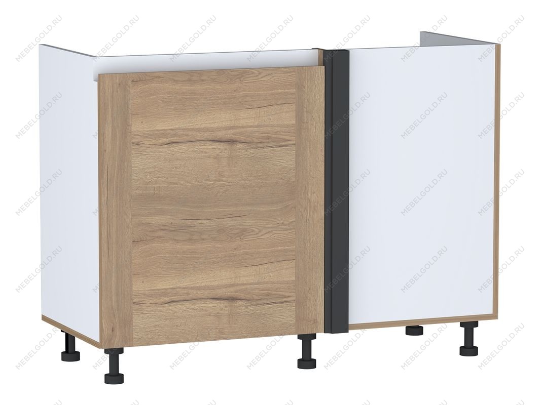 Стол под мойку угловой СМУ-120 левый, Сити (1100*470*820) Дуб Галифакс натуральный, 20842