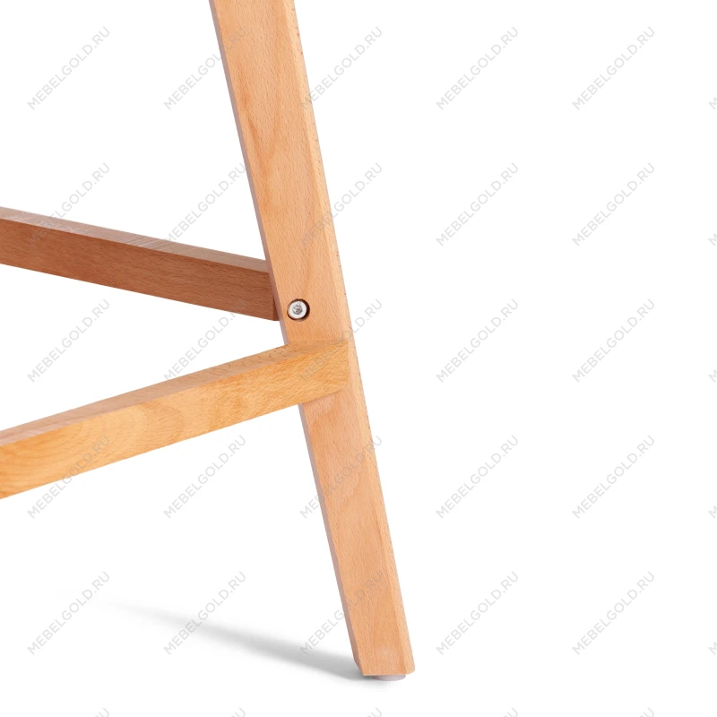 Стул барный TULIP BAR (mod. C1014H-1)/1 шт. в упаковке, пластик/дерево, 42 х 47,5 х 104 см, White (Белый) 70029/ натуральный | изображение 9