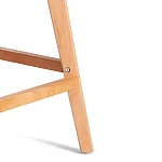 Стул барный TULIP BAR (mod. C1014H-1)/1 шт. в упаковке, пластик/дерево, 42 х 47,5 х 104 см, White (Белый) 70029/ натуральный | изображение 9