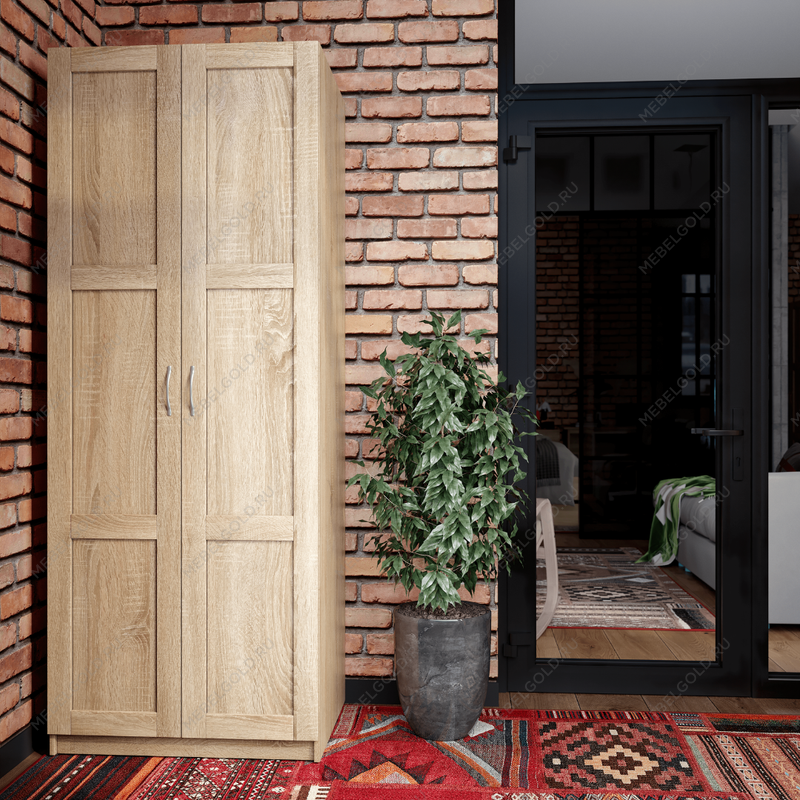 ПЕГАС Шкаф ИКЕА / IKEA 2 двери сборные сонома | изображение 4