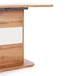 Стол обеденный SMART, ЛДСП, 105-140х68,6х75 см, Дуб вотан/Белый | изображение 9