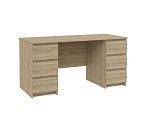 КАСТОР (KULLEN) стол письменный ИКЕА / IKEA 6 ящиков 151х65 сонома | изображение 3