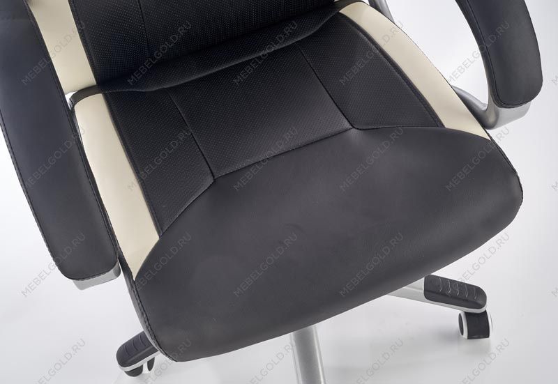 Кресло компьютерное Halmar BARTON (черный/белый) | изображение 3