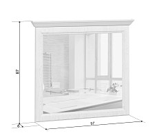 Зеркало Стилиус LUS90 (Орех донской)