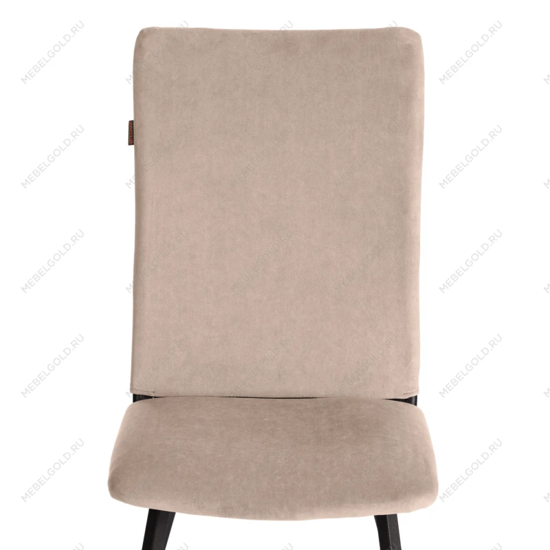 Стул обеденный La Rousse, NEW, велюр, бежевый/черный, 7, 45х55х93 см | изображение 5