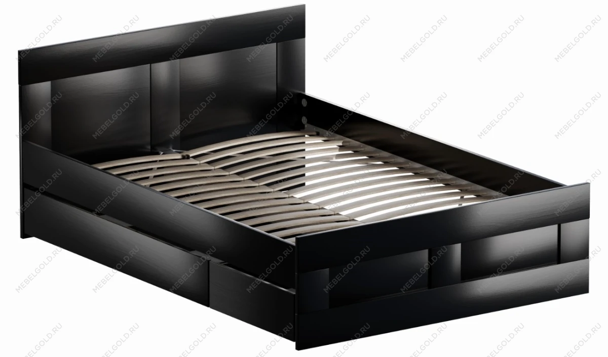 БРИМНЭС / СИРИУС кровать двойная ИКЕА / IKEA 140х200 Дуб Венге