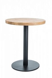 Стол обеденный Signal PURO II 80 (дуб натуральный/черный)