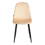 Стул BREEZE (mod. JSC-58), Велюр/металл, 44 х 53 х 86 см, sandy (песочный) HLR6 / черный | изображение 4