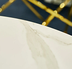 Стол журнальный Signal SABINE (эффект белого мрамора/золотой) | изображение 3