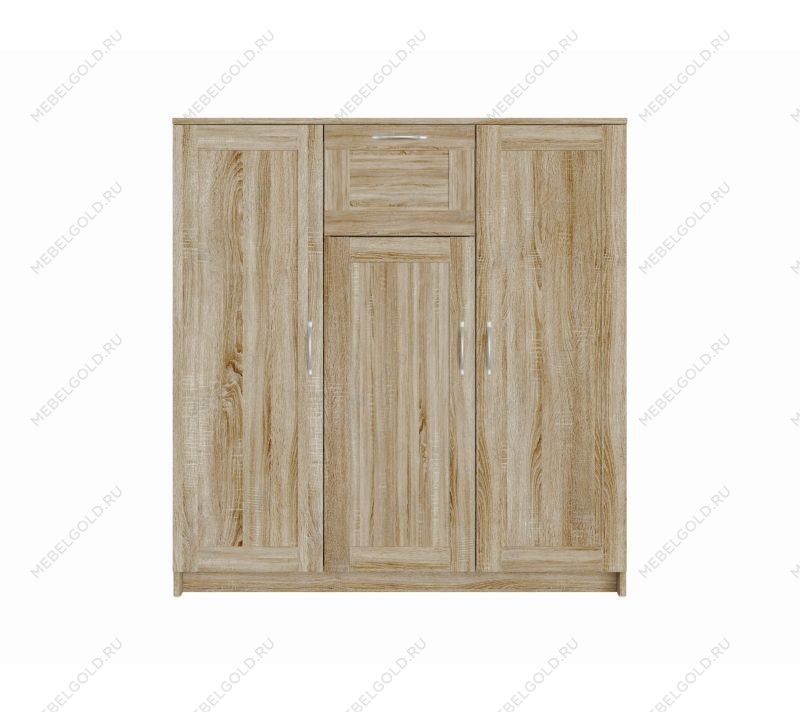 БРИМНЭС / СИРИУС тумба ИКЕА / IKEA 3 двери и 1 ящик 117х123 сонома | изображение 1