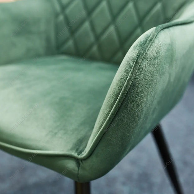 Стул кухонный Signal LINEA Velvet (зеленый/черный мат) | изображение 5