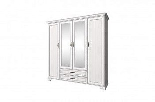 Шкаф 4-створчатый Тиффани 4D2S вудлайн кремовый