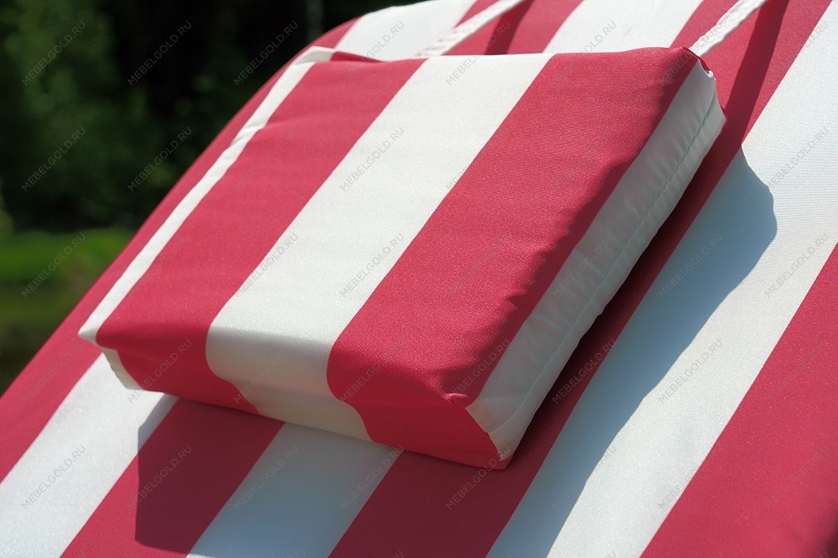 Матрац 710*570/1130*570мм с вертикальной подушкой (бело-красный) Premium | изображение 7