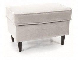 Пуф Signal RON VELVET (светло-серый/венге)