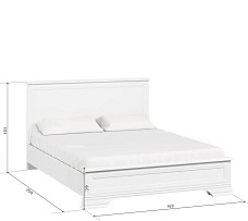 Кровать Кентаки LOZ/160x200 белый