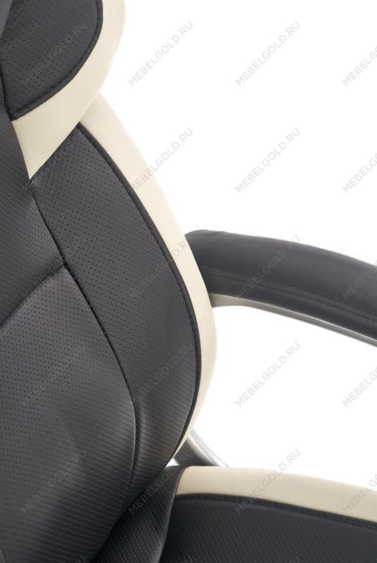 Кресло компьютерное Halmar BARTON (черный/белый) | изображение 4