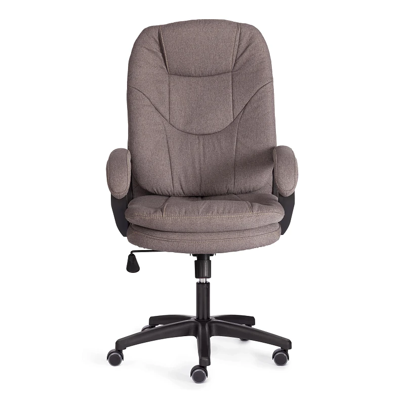 Кресло COMFORT LT (22), ткань рогожка Nice, мокко (серо-бежевая) | изображение 4