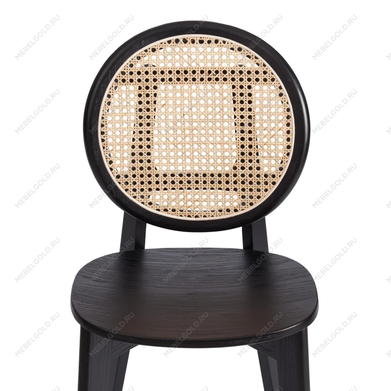 Стул FENRIR, дерево вяз, 42х45х85 см, черный | изображение 6