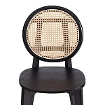 Стул FENRIR, дерево вяз, 42х45х85 см, черный | изображение 6