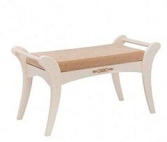 Банкетка Стефани (дуб шампань, ткань Крем)