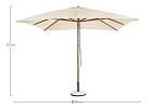 Зонт Неаполь Бежевый 3х3 | изображение 5