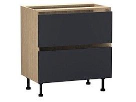 Стол с ящиками СЯ-80 (2), Женева (800*520*870) Дуб Палермо/Синий матовый, 22519