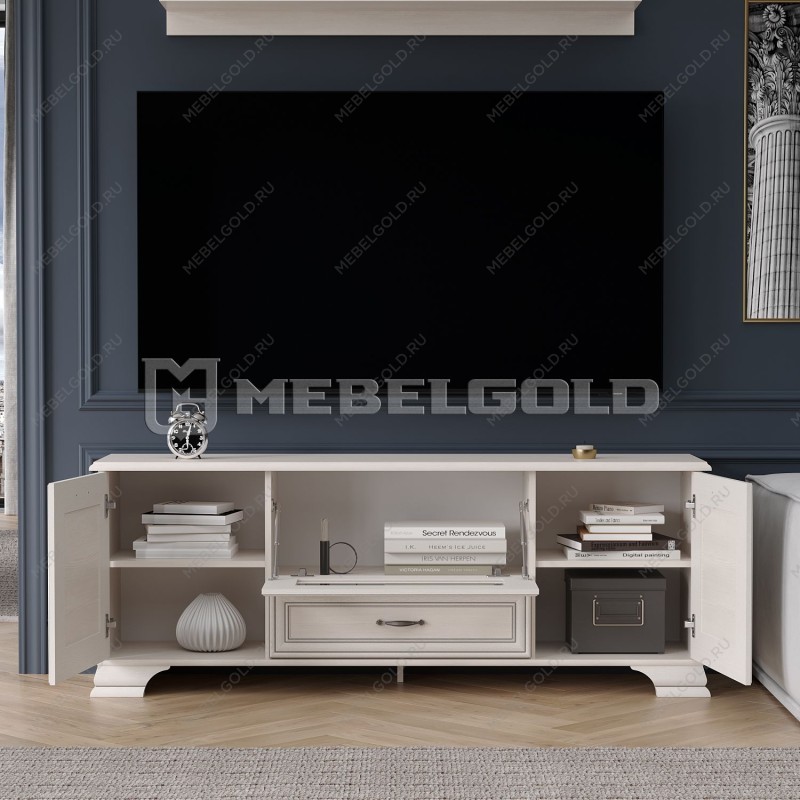 Тумба Тиффани RTV 1V2D1S вудлайн кремовый | изображение 3