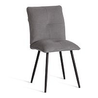Стул обеденный Sweet, LT, флок, серый/черный, 29, 41х55х88 см