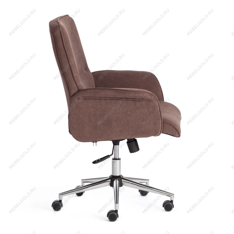 Кресло YORK, флок, коричневый, 6 | изображение 1