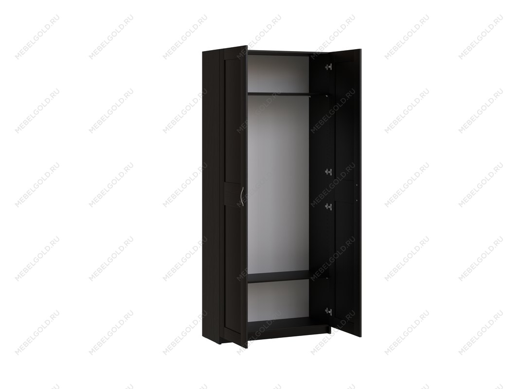 Шкаф МАКС двухдверный 100х38х233, ДСП, цвет Дуб Венге | изображение 2