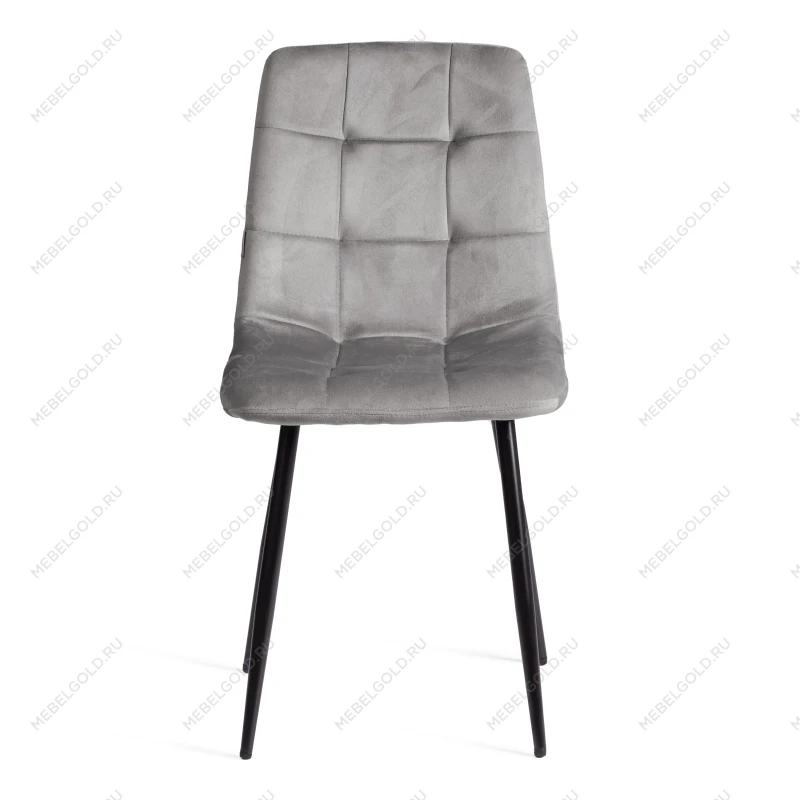 Стул CHILLY (mod. JSC-220), Велюр/металл, 44,5х52,5х88 см, Dark grey (темно-серый) HLR24 / черный | изображение 4