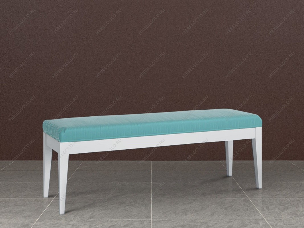 Банкетка Manhattan (Белый - 08 Микровелюр Зеленый) | изображение 1