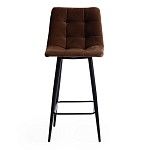 Стул полубарный CHILLY (mod. 7095пб) коричневый barkhat 11/черный | изображение 4