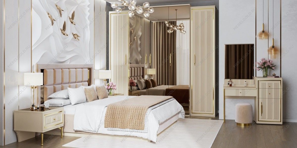 Кровать Замира 180x200 см бежевый | изображение 6