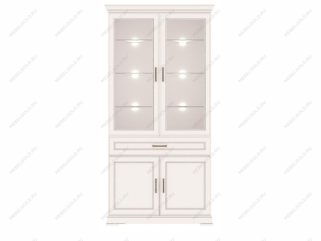 Шкаф-витрина Флоренция REG2W2D1S с подсветкой