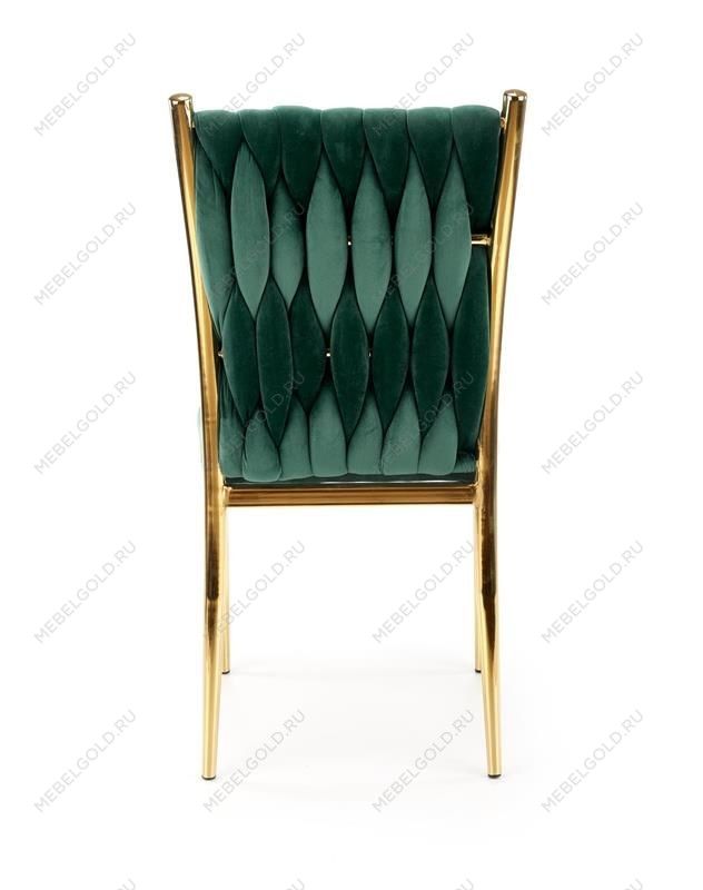 Стул кухонный Halmar K436 (темно-зеленый/золотой) | изображение 5