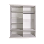 Шкаф 4-х дв. для платья и белья (2 зеркала) Амели дуб АМШ1/4 | изображение 1