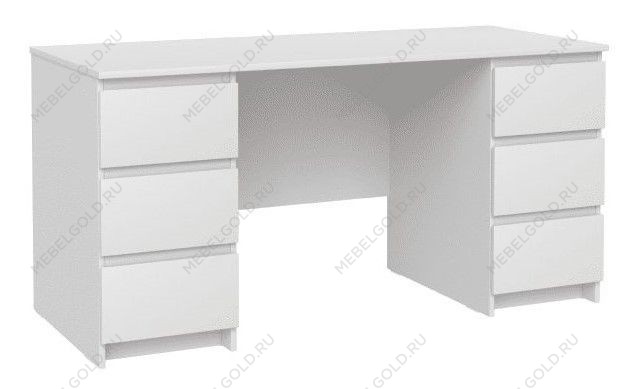 КАСТОР (KULLEN) стол письменный ИКЕА / IKEA 6 ящиков 151х65 белый