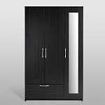 БРИМНЭС / СИРИУС Шкаф ИКЕА / IKEA комбинированный 3 двери и 1 ящик Дуб Венге | изображение 1