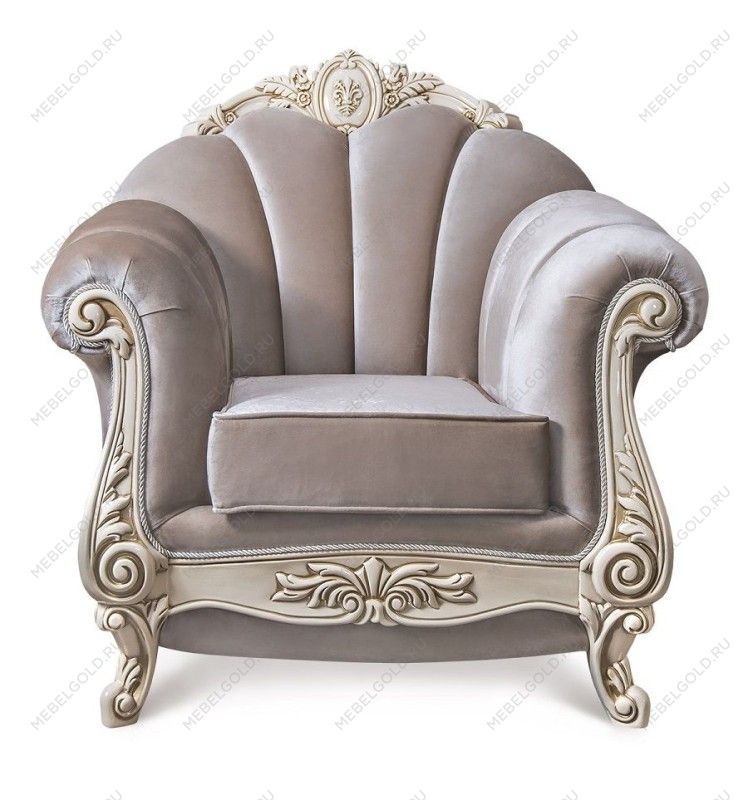 Кресло Марселла крем глянец | изображение 1