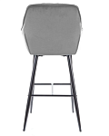 Барный стул Signal CHERRY H-1 VELVET (серый/черный) | изображение 4