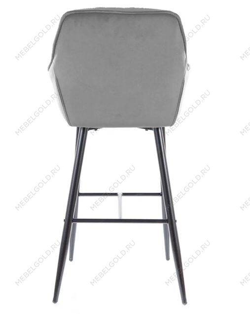 Барный стул Signal CHERRY H-1 VELVET (серый/черный) | изображение 4