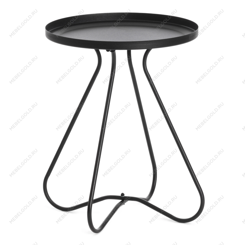 Столик журнальный GLAND, металл, 40*40*45см, черный