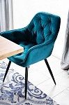 Стул кухонный Signal CHERRY VELVET (бирюзовый/черный) | изображение 1