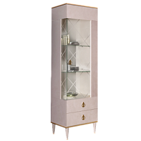 Витрина 1-ств. Римини СОЛО (Латте/Золото) (Правая) РМВ1-1С(s)